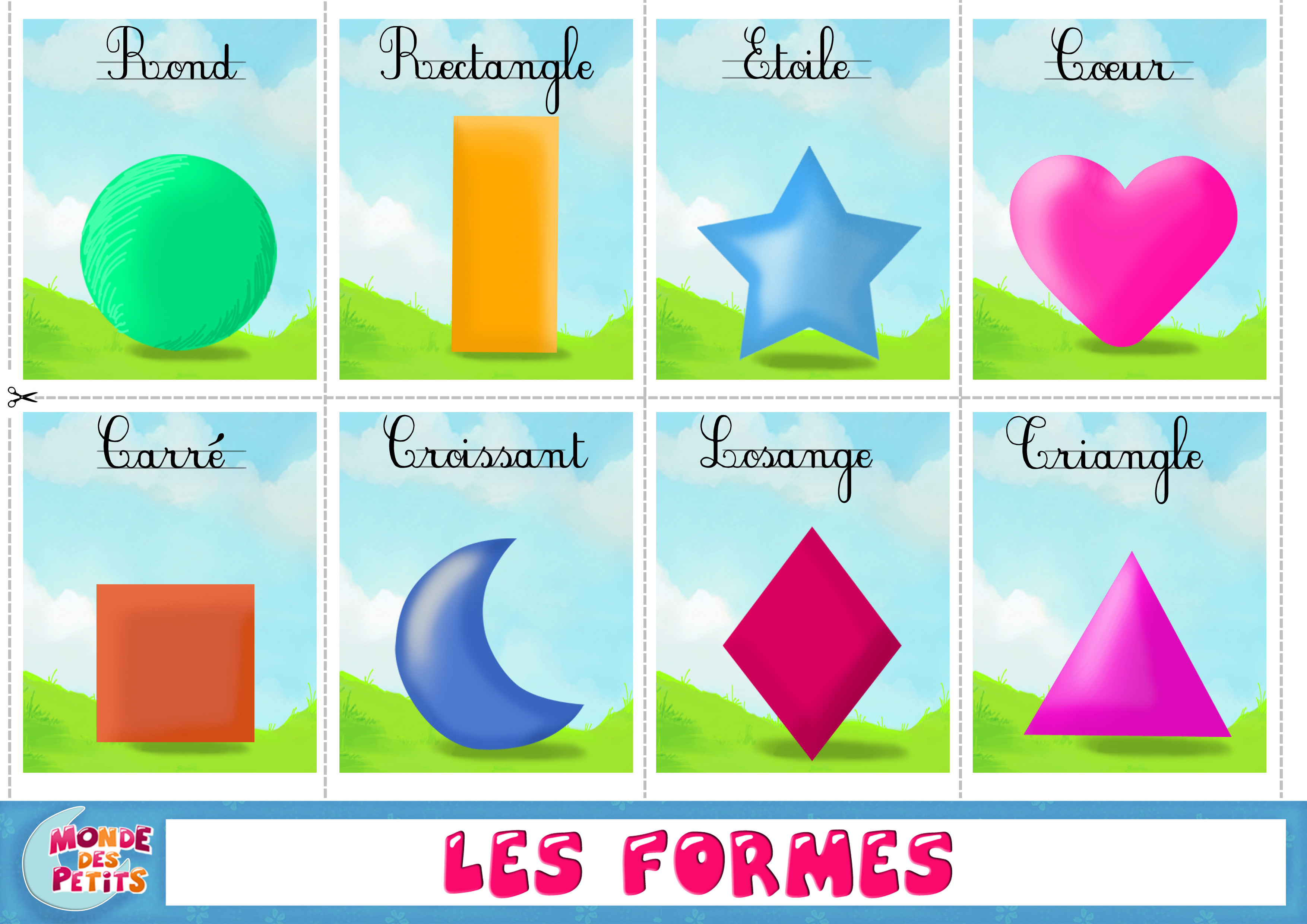 Apprendre les formes en francais Teaching French Pinterest