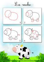 Dessin2_Comment dessiner une vache ? 